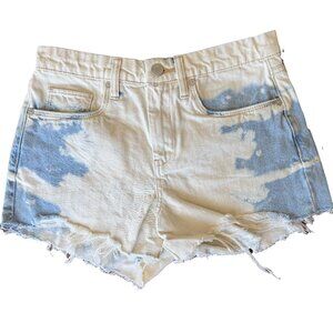 NWT Blank NYC The Barrow Tie-Dye Distressed Denim Shorts Women’s Size 26
